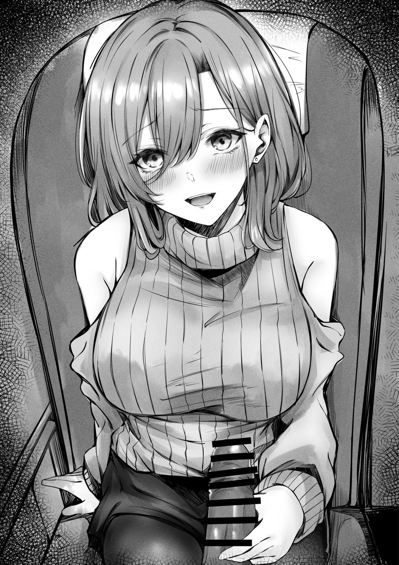 Hentai Manga Comic-The Lady Next To Me Was Too Lewd I Masturbated And She Secretly Helped Me Out-Read-29